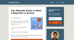 Desktop Screenshot of earningjournal.com