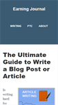 Mobile Screenshot of earningjournal.com